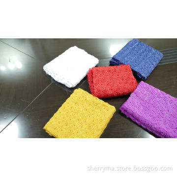 Decorative metallic 3mm sequin mesh spangle fabric